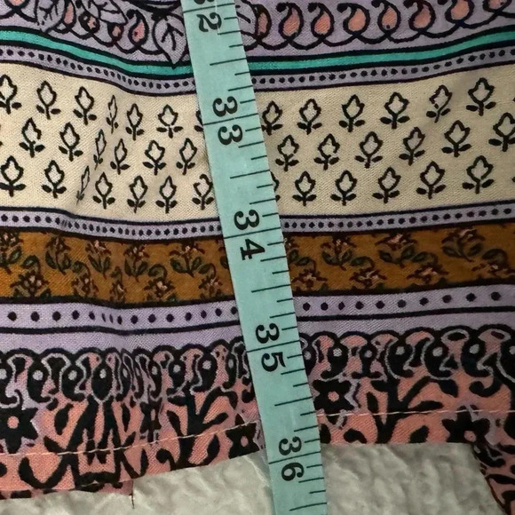 NWT Xhilaration Floral A Line Ruffle Dress Short Flutter Sleeve Cross Tie Back - Picture 11 of 13